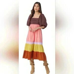 Crosby By Mollie Burch Colorblock Emerson Dress Size Medium